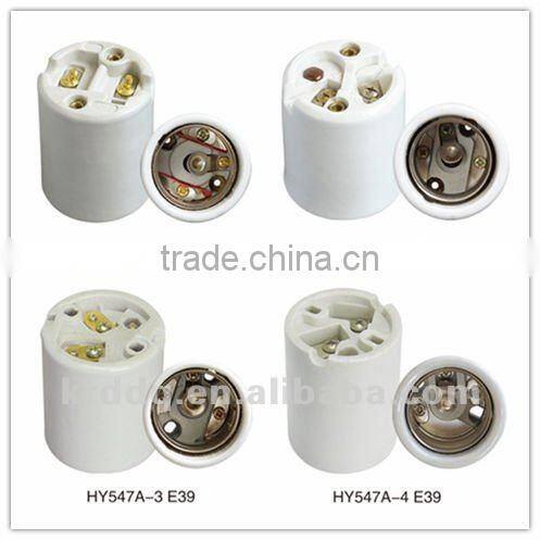 porcelain e39 lamp holder with cable