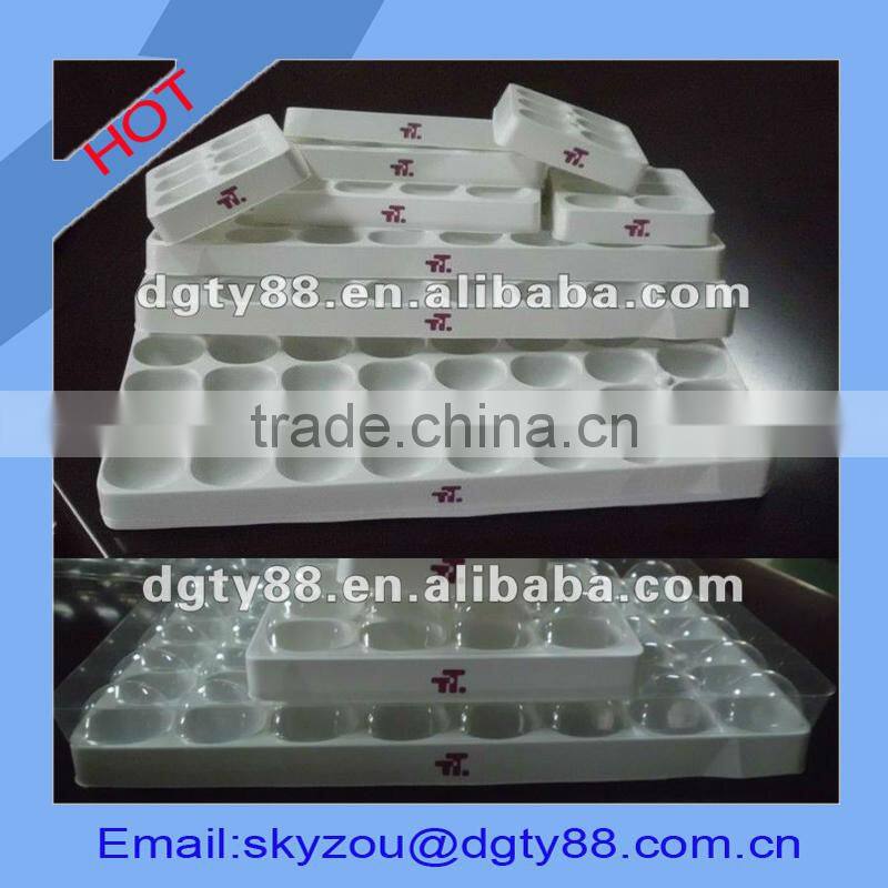 guangdong supplier blister vacuum forming plastic vaccine tray with lids