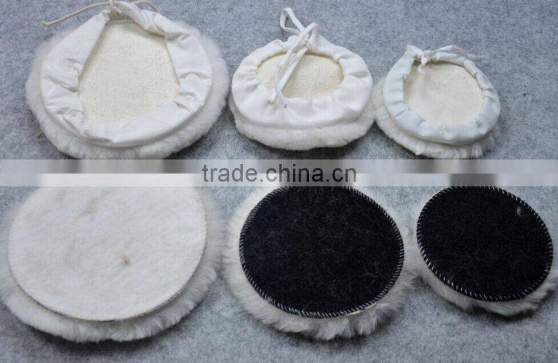 Car Polishing Set Auto Polisher Kit Round Wheel wool Buffing Pad