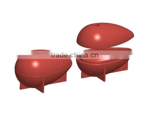 flex silicone drip ice maker Silicone Tray ice ball sphere ice cube of 3D drop water pink