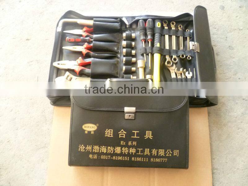 Non sparking overhauling tool set,sparkfree overhauling tool set,anti spark tool set for overhauling