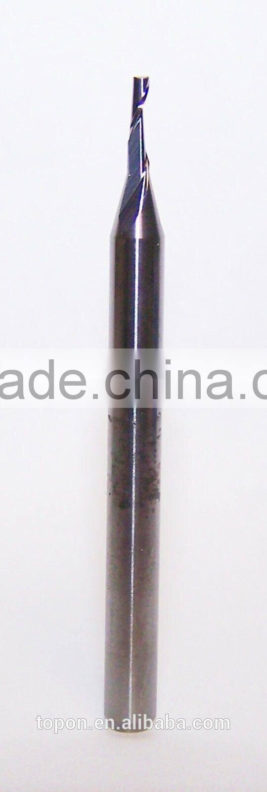 single Flute spiral End Mill Cutter CNC Bit
