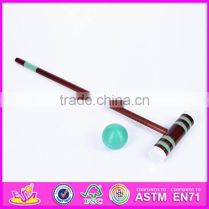 2016 Outdoor garden 6 player funny children wooden croquet mallet W01A171