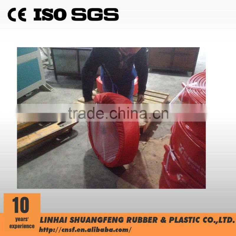 red color High Pressure Pvc Flexible Fire Hose/ Fire Resistant Hose made in China