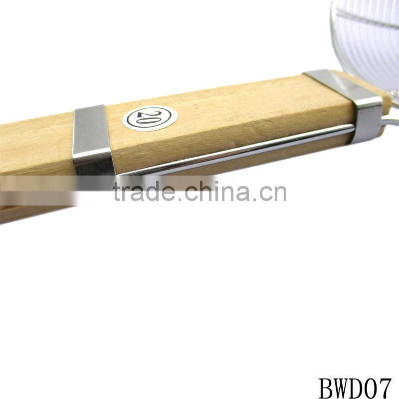 Stainless steel Fry strainer with wooden handle