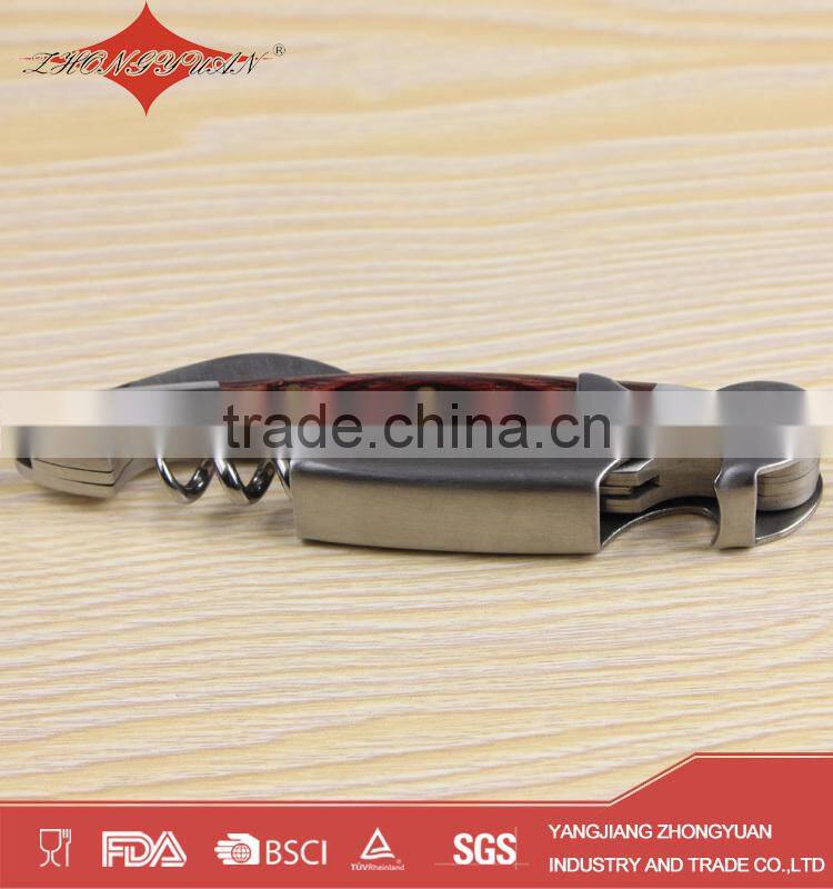 Stainless steel bottle opener wine corkscrew for promotional gift