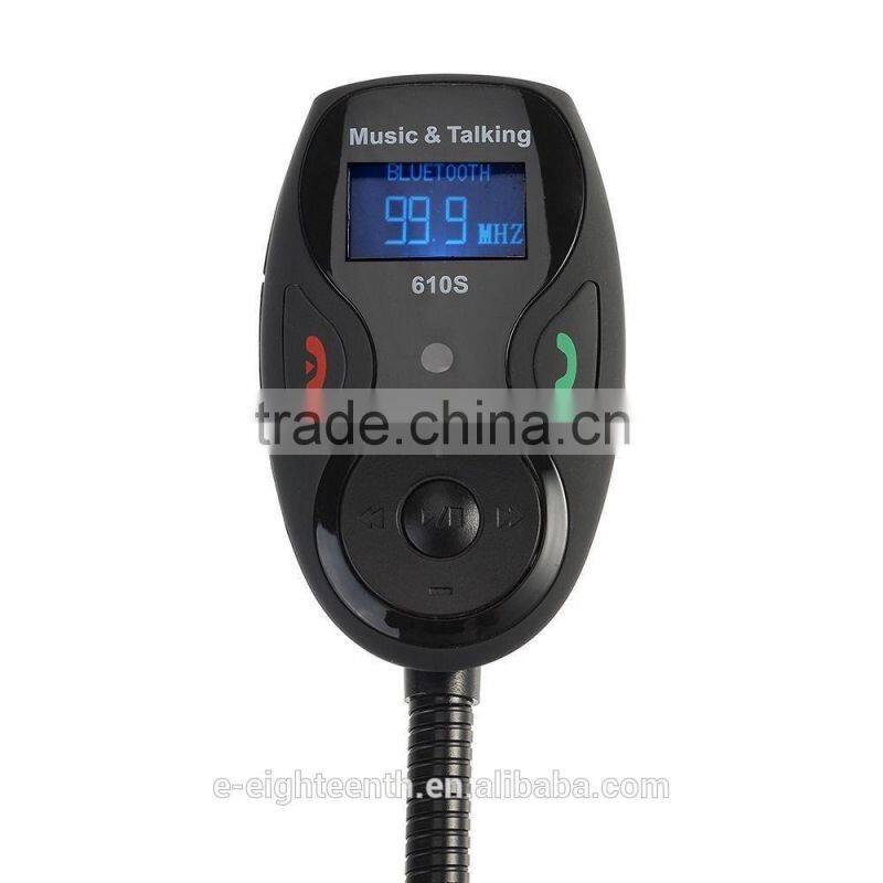 2016 popular Wireless Bluetooth FM Transmitter Modulator Flexible Car Kit MP3 Player