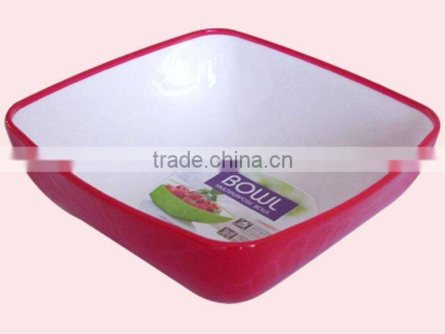 Small size square Dark Fringe Fruit Dish Salad Bowl