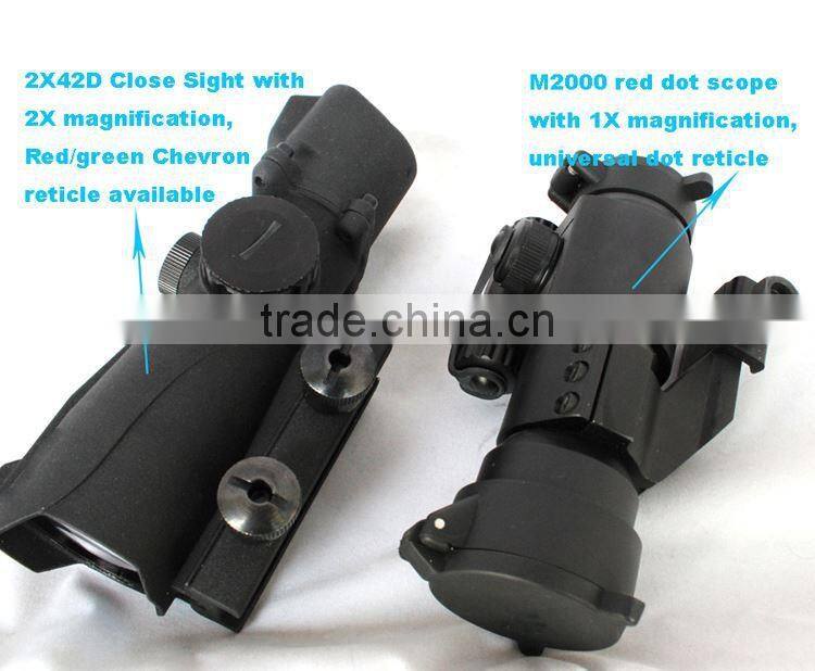 Erains Tac Optics 2X42D Close Combat Red Green Dot Sight Red Dot Riflescope