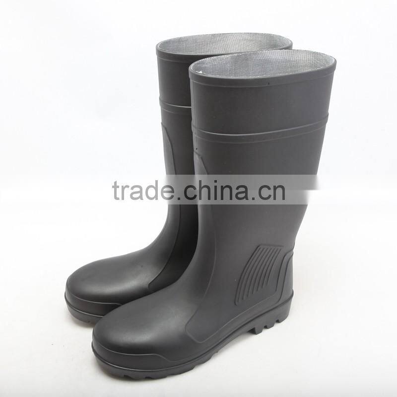 PVC boot gumboots safety work rain boots protective shoes for construction farming mining industry