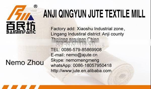 100% jute fabric drawstring pouches bag