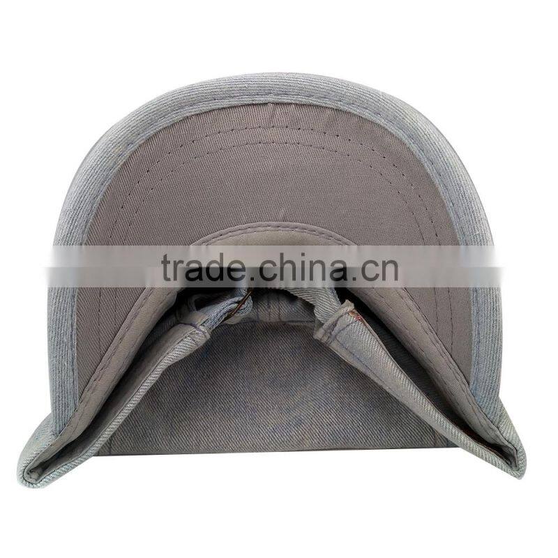Customize Blank Washed Denim Military Caps Dongguan Factory