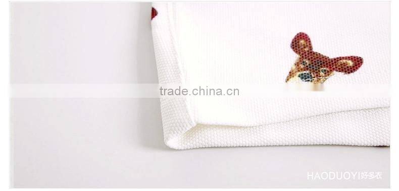 lively short printed with cartoon pattern pants