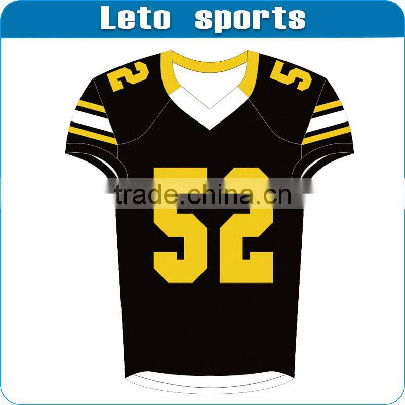 Latest american football jersey designer with custom size