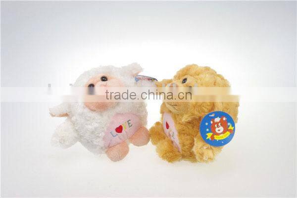 So cute mini soft plush lamb toys for crane machine
