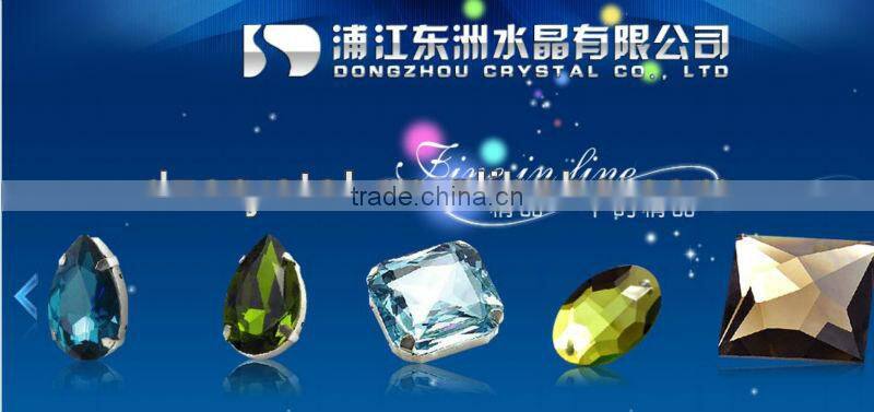 crystal beads square shaped point back for garment