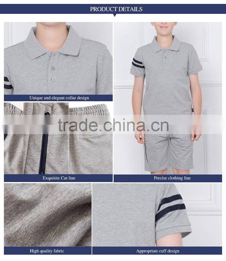 College installed 2017 New Summer Boys' OLY Sports short sleeved pieces of two