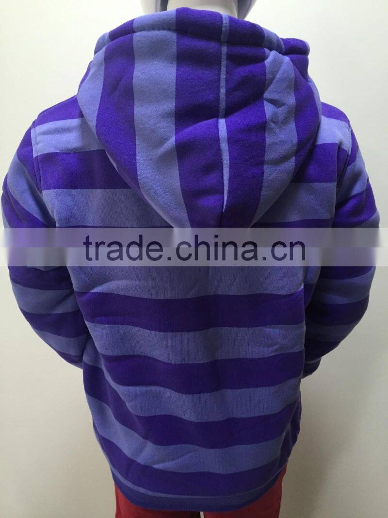 100% Polyester sherpa lined boy outdoor jacket