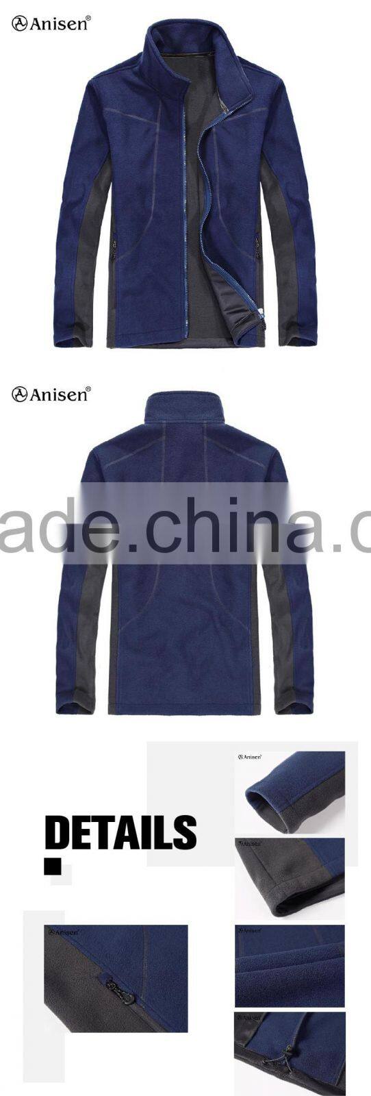 custom design oem factory polar fleece men fleece jacket