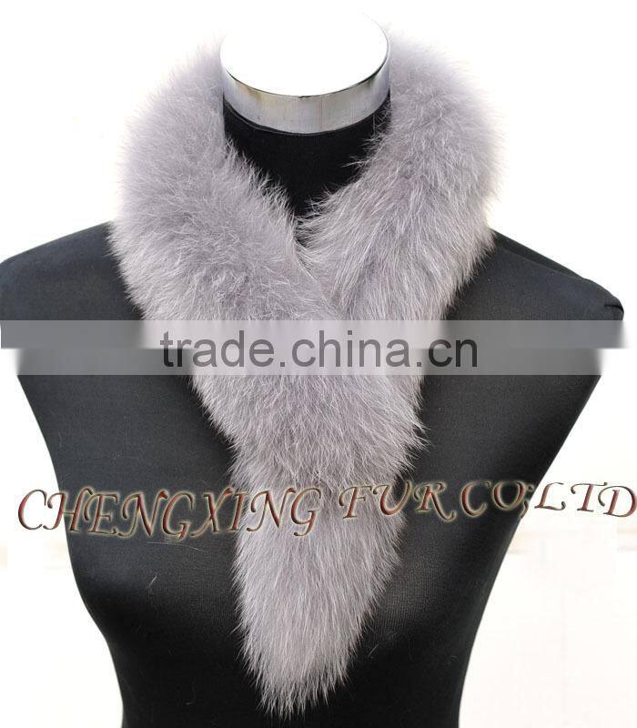 CX-S-84B Good Quality Fox Fur Scarf / Fashion Fox Fur Cheap Scarf For Warming Or Beautiful