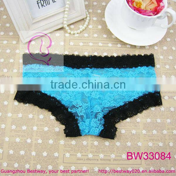 School girls sex photos of blue lace hipster panty full lace transparent panty