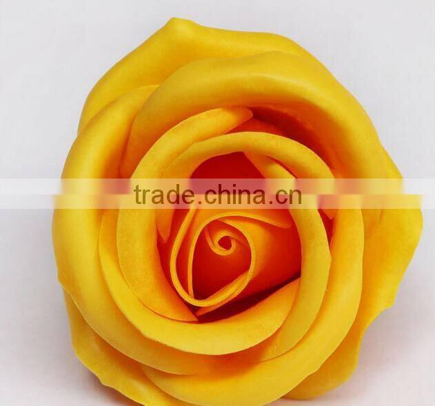Cheap valentine's day gift artificial solid color soap flower in bulk