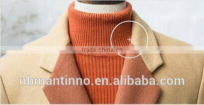 Winter Long Slim Fit Wool Blend men winter coat