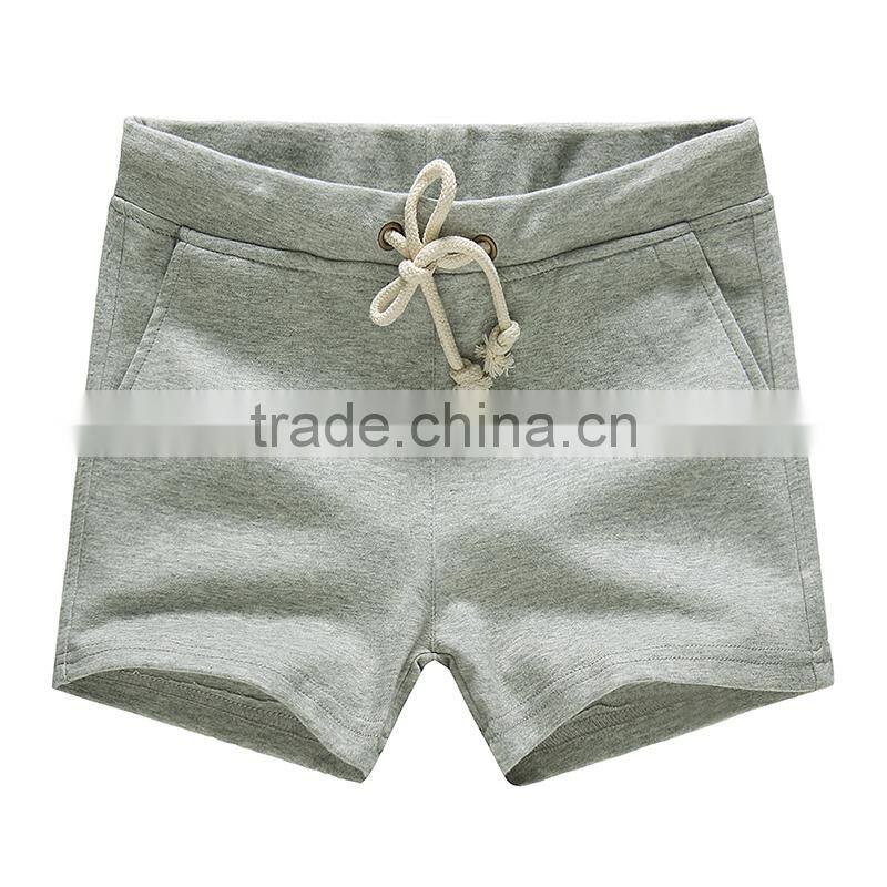 Women Summer Elastic Waist Cotton Shorts breathable Short Pants Casual shorts custom