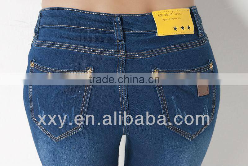 2012 Lastest Stylish Womens True Jeans Women Pants Black Color