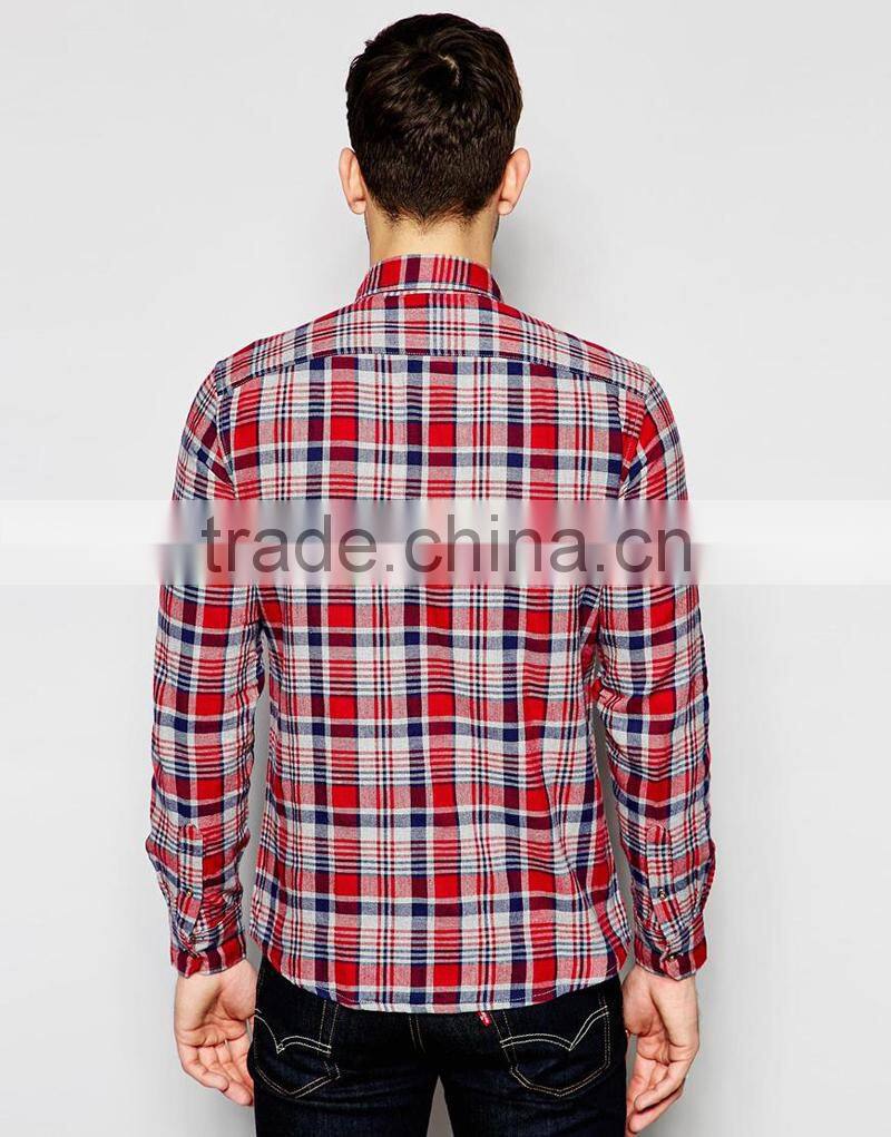 Flannel Check latest shirt designs for men