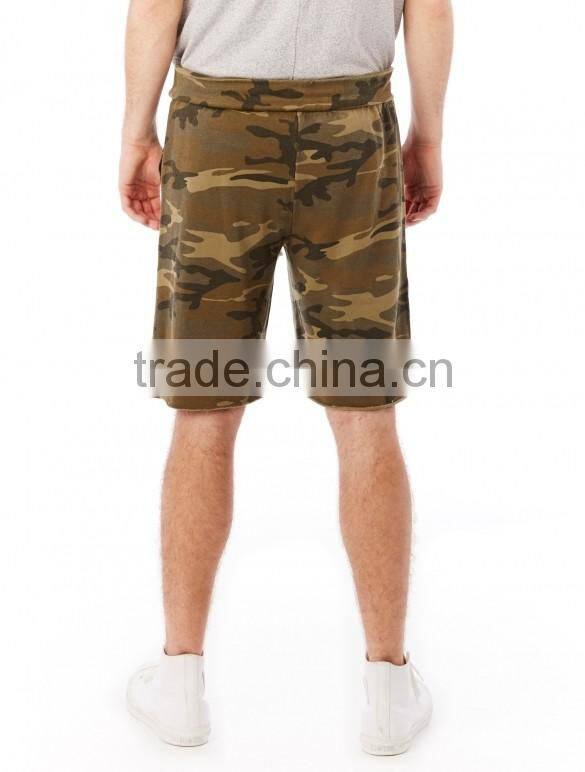 printed french terry shorts super-soft sweatpant casual camo shorts