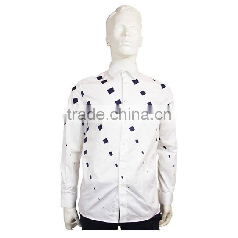 2016 Alephan men cotton shirt white printing shirt