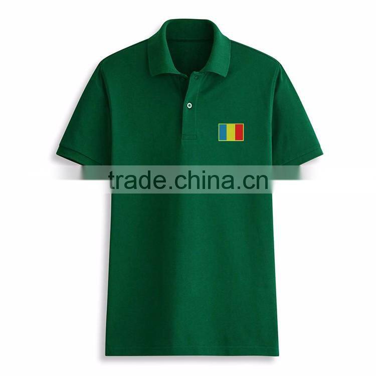 Manufacturer Wholesale Polo Customised Rubber Print Fashion Double Collar T-shirt