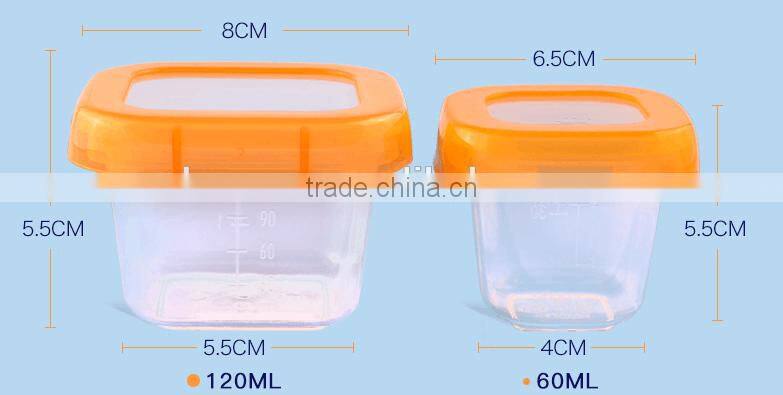 baby food container baby blocks freezer storage containers