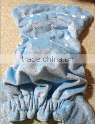 customized design baby minky cloth diaper with absorbent material