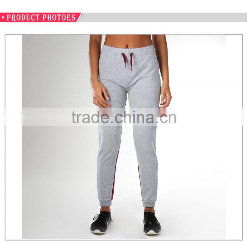 Cuffed ankles colour contrast training gym womens jogger pants