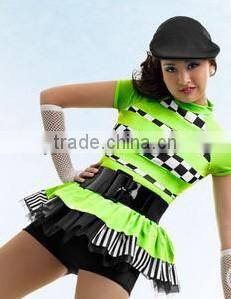 2014-new teen hip-pop dance dress-good girls hip-pop dance skirt wear---listen child&adults hip-pop dance costume