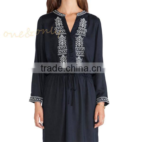 Woman embellished middle east tunic dress