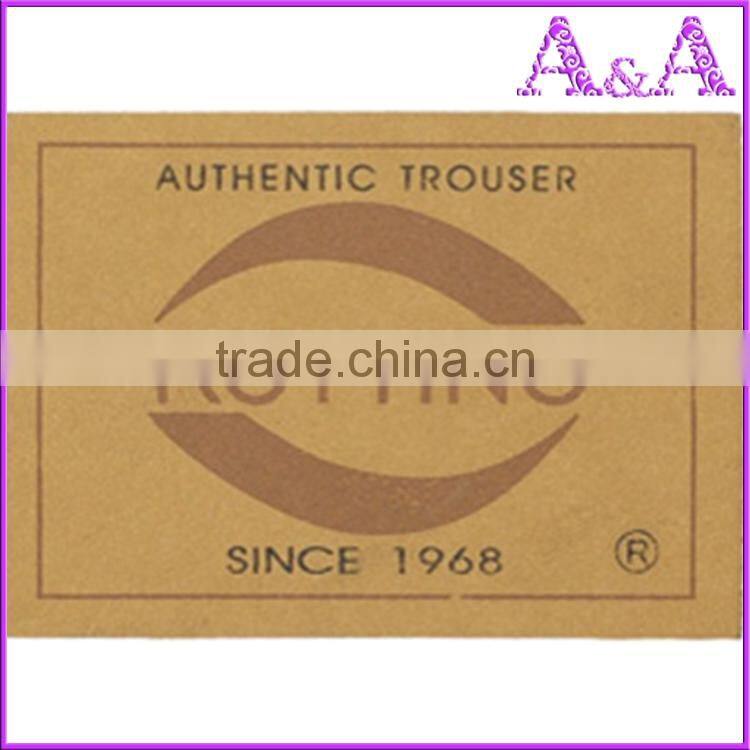 Wholesale factory direct fashion custom leather labels and tags for clothing