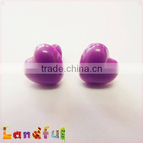 10mm Purple Heart Nose Plastic Cat Nose Dog Nose Plush Bear