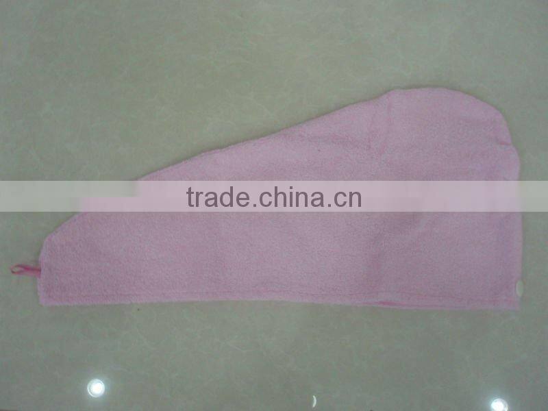 100% cotton terry dry hair hat