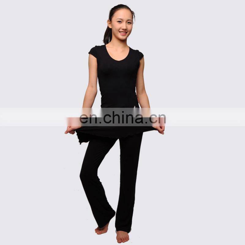 11112630 Viscose Fitness Pants with Skirt Yoga Pants
