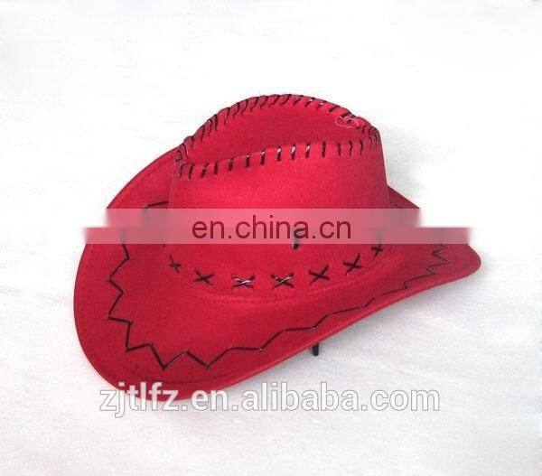red western woven suede cowboy hat for women