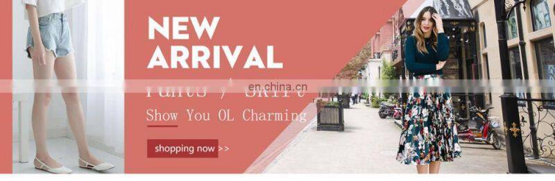 2017 Fashion Design Puff Sleeve Wrapped Top Deeper V Neck Ruched Sleeve Wrap Blouses In Blue