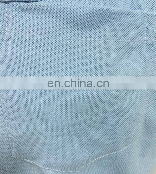 2016 Men's comfortable sky blue polo t-shirt with chest pocket,high work uniform from china