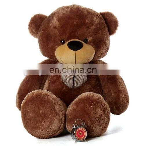 Factory supply attractive style plush stuffed gaint / big teddy bear with bow tie top sale for baby bear's birthday present