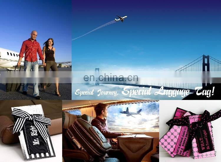 custom professional Embroidered name luggage bag tag for bags & suitcases