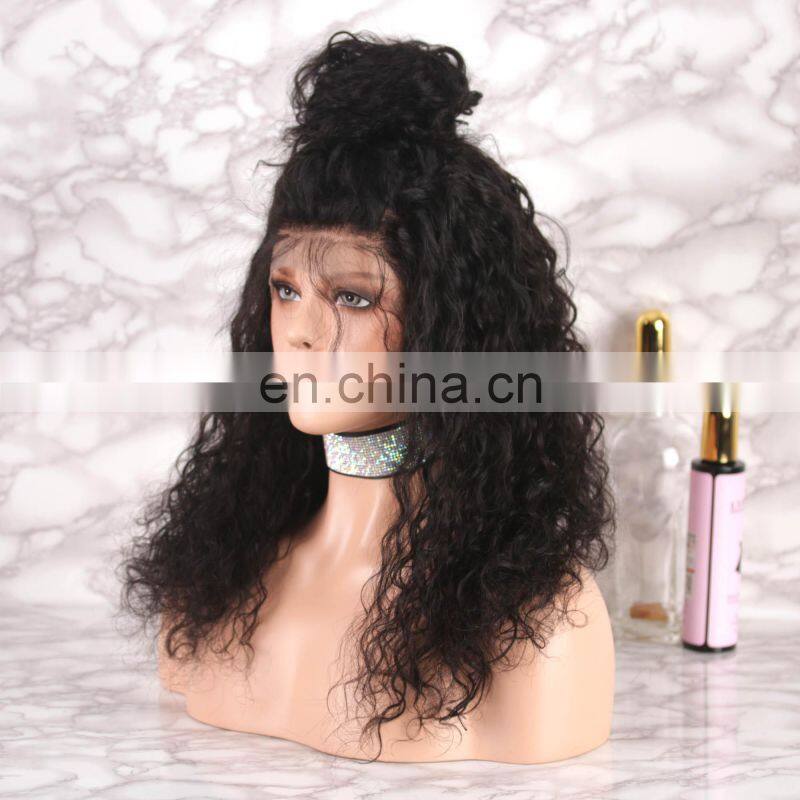 Natural Color Wholesale Price Good Quality Virgin Brazilian Human Hair Full Lace Wig