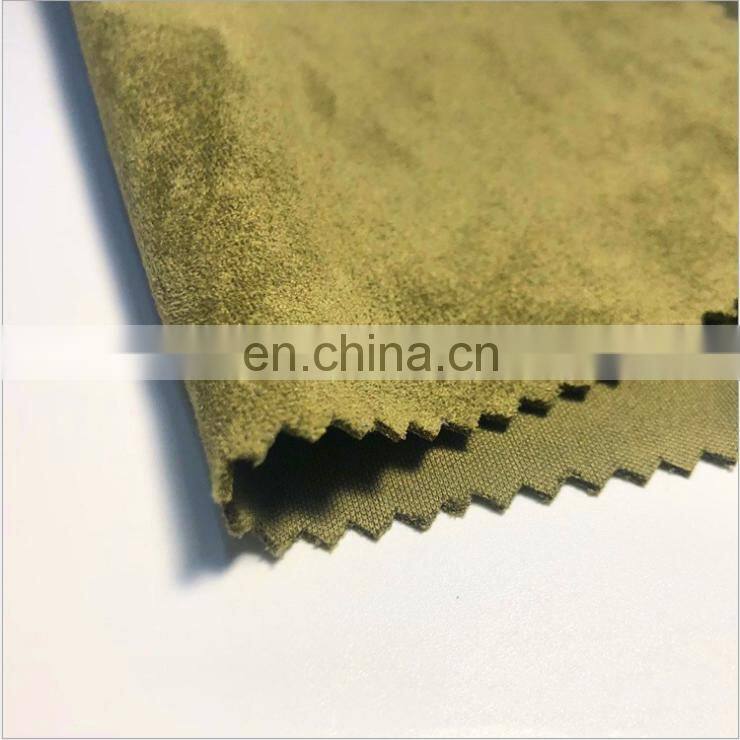 High Quality wrap Suede Knit Fabric Coat Fabric