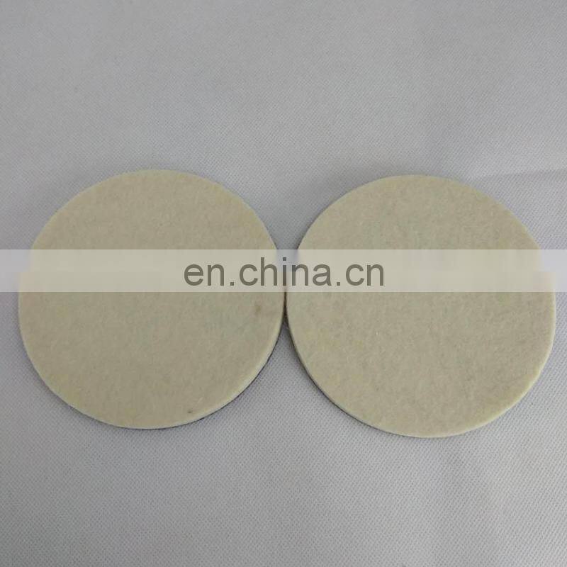 3-7 inch flocking wool felt polishing wheel high density self adhesive glass polishing pad felt wheel grinding disc